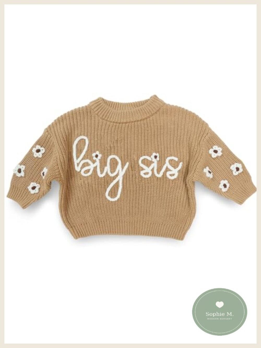 Big Sis Lil Sis Matching Sweater Set Baby Girl Knit Pullover Fall Outfit